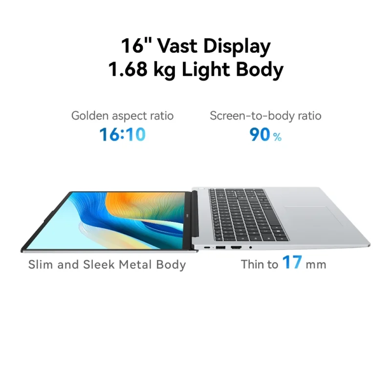 HUAWEI MateBook D16 2024 | 16" HUAWEI FullView Display | High Performance Intel Core Processor - Image 2